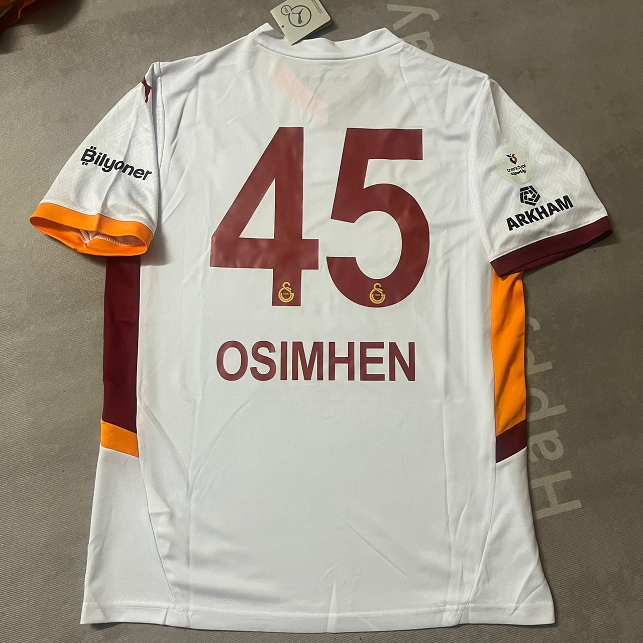 Galatasaray Osimhen UEFA Patch Yeni Sezon Beyaz White 2025 Season Trikot Forma