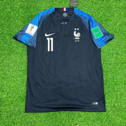 Ousmane Dembélé 11 France 2018 World Cup Final Retro Jersey Maillot Trikot Soccer Shirt