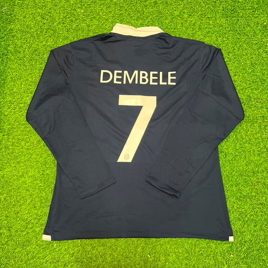 Ousmane Dembele #7 France Long Sleeve Football Jersey Trikot Maillot