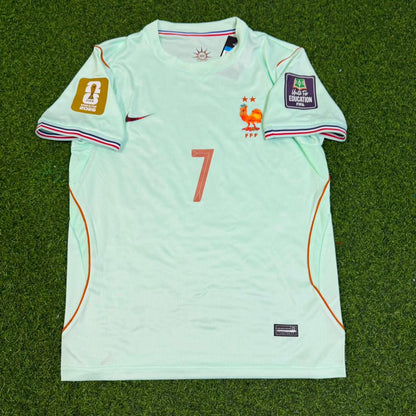 Ousmane Dembélé #7 France 2026 World Cup Kids Away Football Jersey