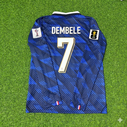 Ousmane Dembele #7 France 2026 World Cup Home Long Sleeve Football Jersey