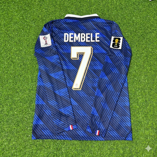 Ousmane Dembele #7 France 2026 World Cup Home Long Sleeve Football Jersey