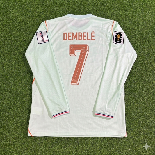Ousmane Dembélé #7 France 2026 World Cup Away Long Sleeve Jersey