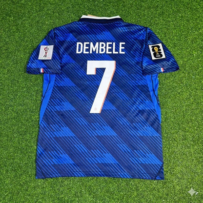 Ousmane Dembélé 7- France Home 2026 World Cup Blue Football Jersey