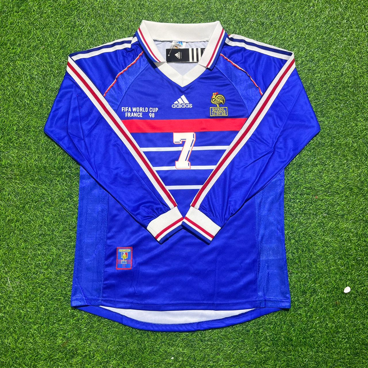 Ousmane Dembele France World Cup Retro Long Sleeve Football Jersey