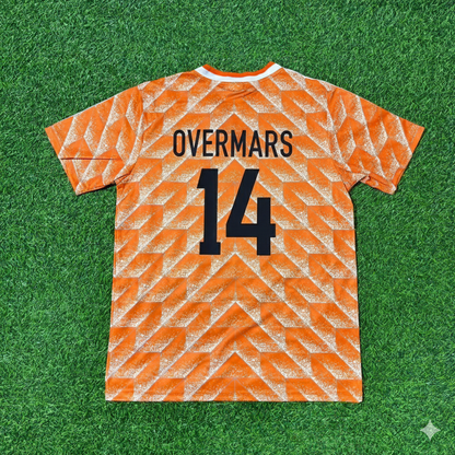 Marc Overmars Netherlands Home Retro Football Jersey Kit