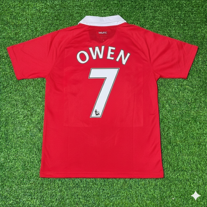 Michael Owen Manchester United 2010/2011 Retro Home Football Jersey