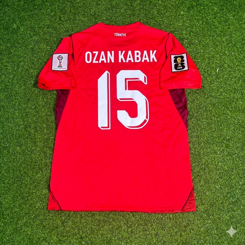 Ozan Kabak #15 Turkey Türkiye - World Cup 2026 -Home Red- Jersey Trikot - Maillot Maglia