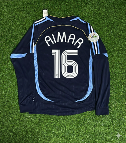 Pablo Aimar Argentina 2006 World Cup Long Sleeve Retro Football Jersey Kit