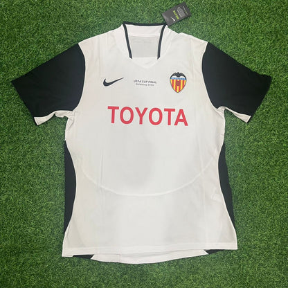Pablo Aimar Valencia 2004 UEFA Cup Final Retro Football Jersey Kit