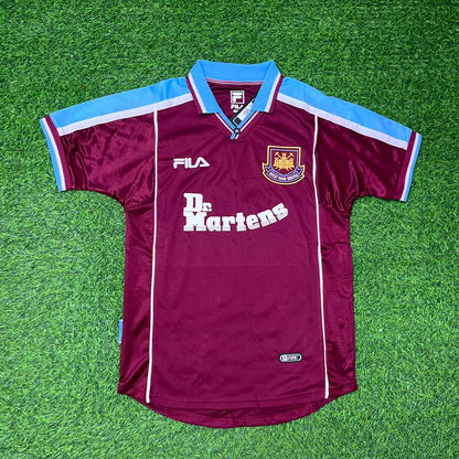 Paolo Di Canio #10 West Ham 1999-2000 Home Retro Football Jersey