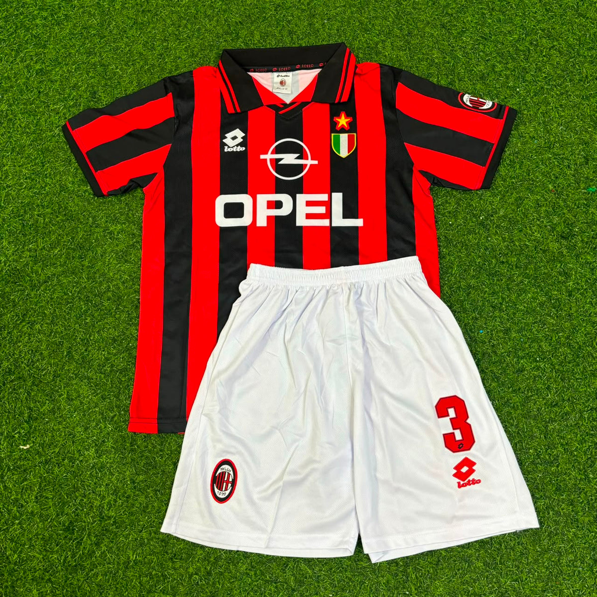 Paolo Maldini AC Milan 1996/1997 Home Kids Retro Football Jersey