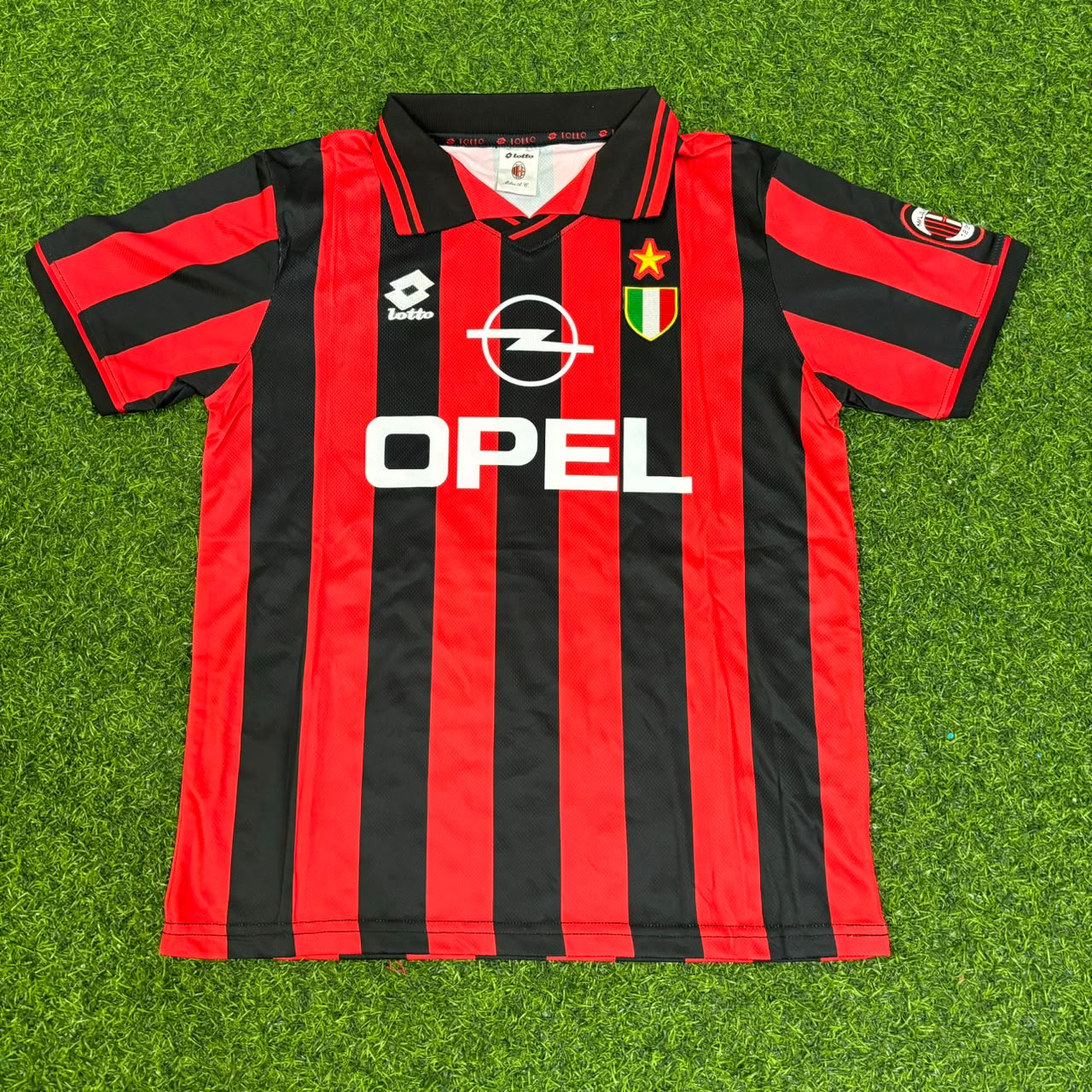 Paolo Maldini AC Milan 1996/1997 Home Kids Retro Football Jersey