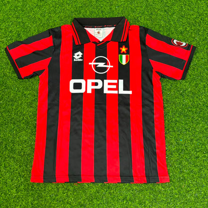 Paolo Maldini AC Milan 1996/1997 Home Kids Retro Football Jersey