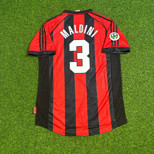 Paolo Maldini 3- AC Milan 1999 Retro Football Jersey