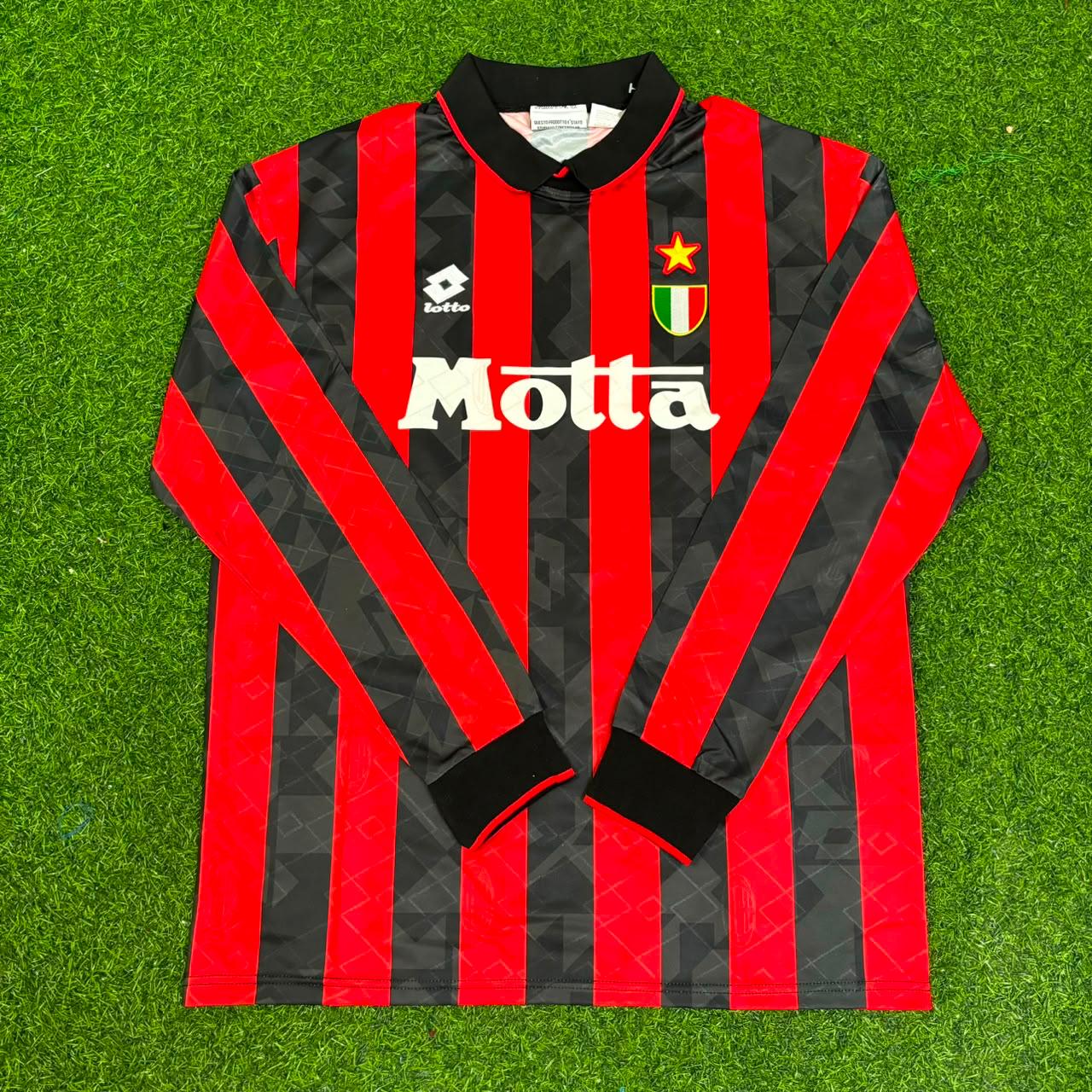 Maillot Rétro Paolo Maldini #3 AC Milan 1993-1994 Domicile Manches Longues