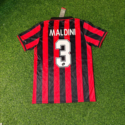 Paolo Maldini AC Milan 1994/1995 Retro Football Jersey
