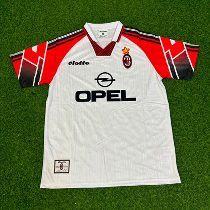 Paolo Maldini #3 AC Milan 1997 Away Retro Football Jersey
