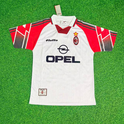 Paolo Maldini #3 AC Milan 1997 Away Retro Football Jersey