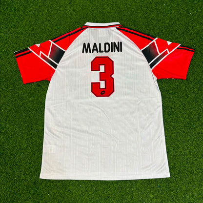 Paolo Maldini #3 AC Milan 1997 Away Retro Football Jersey