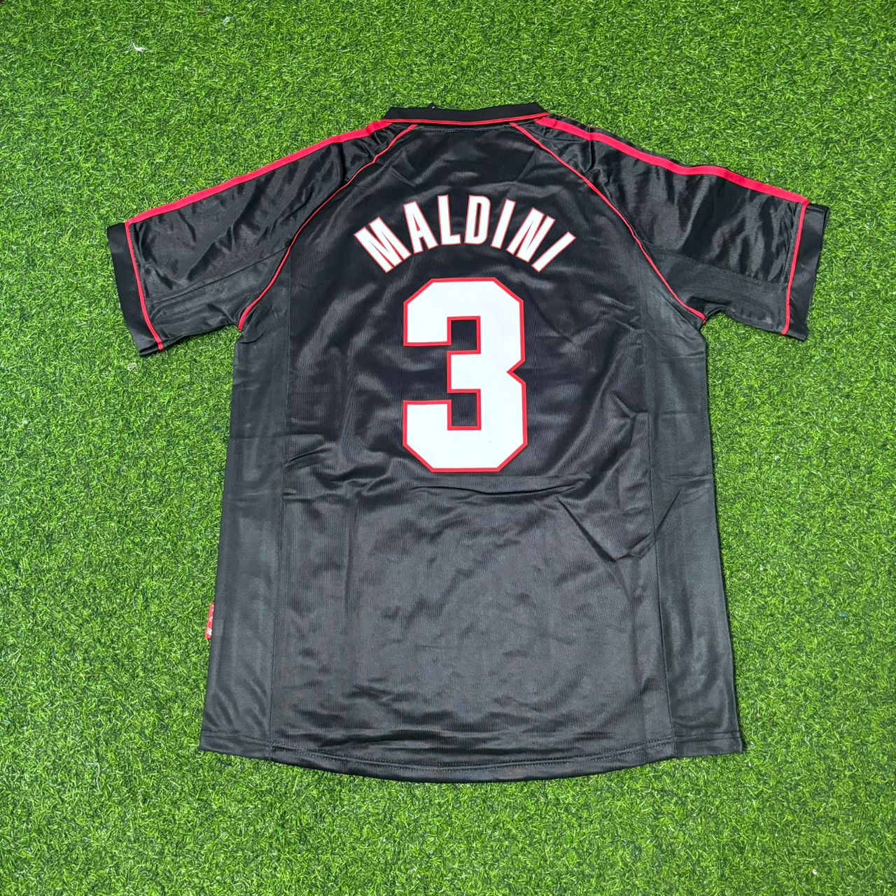 Paolo Maldini AC Milan 1998-1999 Black Retro Football Jersey