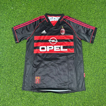 Paolo Maldini AC Milan 1998-1999 Black Retro Football Jersey