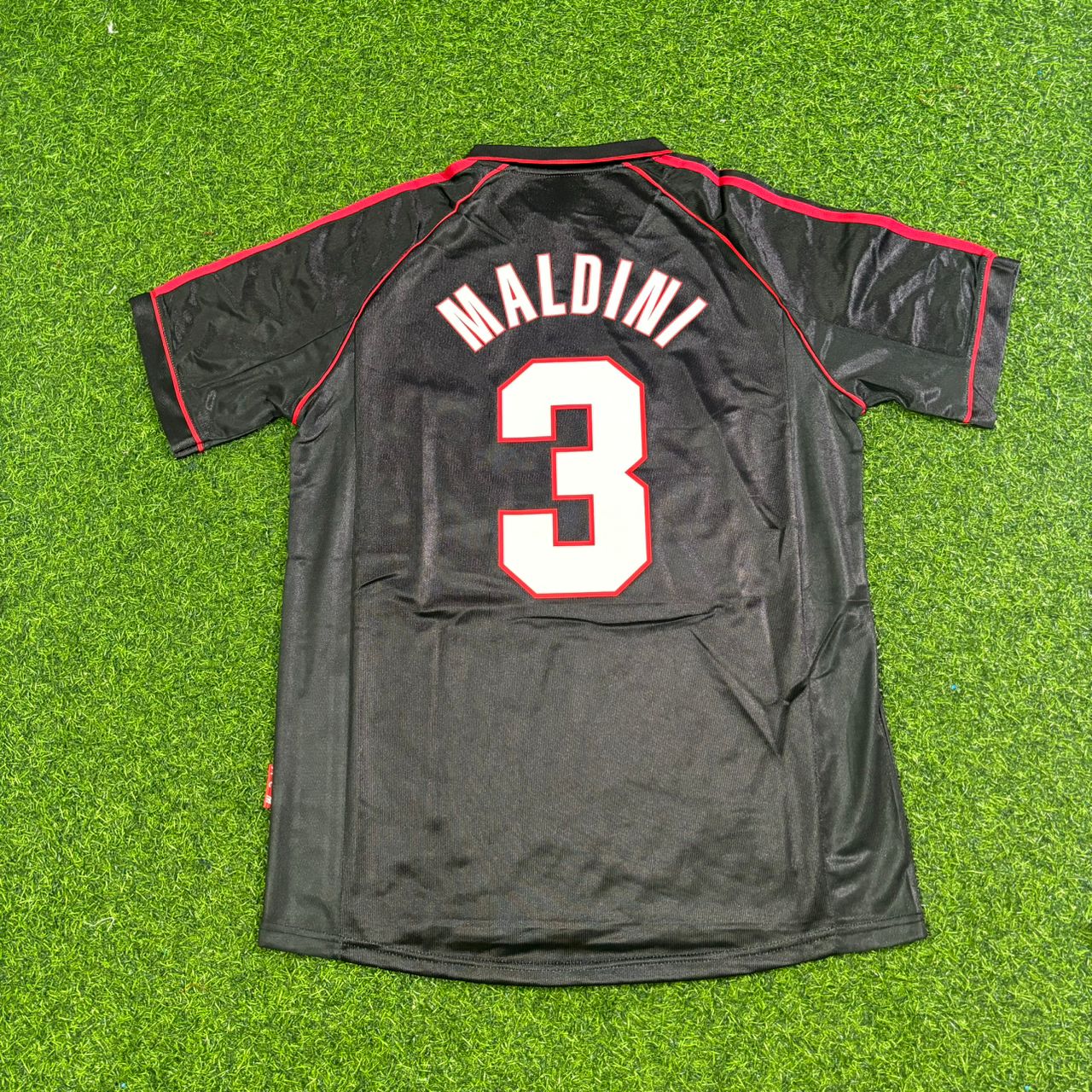 Paolo Maldini AC Milan 1998-1999 Black Retro Football Jersey
