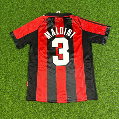 Paolo Maldini 3- AC Milan 1999 Retro Football Jersey