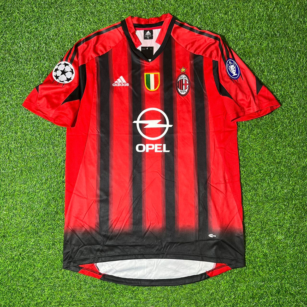 Paolo Maldini AC Milan 2004/05 Red & Black Home Retro Football Jersey Kit