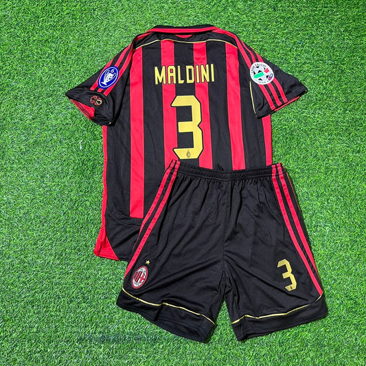 Paolo Maldini AC Milan 2006 2007 Retro Kids Soccer Jersey Kinder Trikot Soccer Shirt