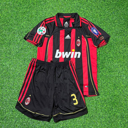 Paolo Maldini AC Milan 2006 2007 Retro Kids Soccer Jersey Kinder Trikot Soccer Shirt