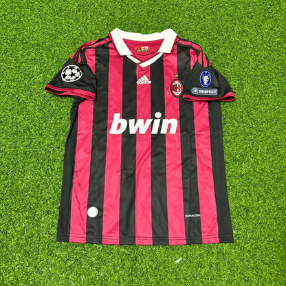 Paolo Maldini AC Milan 2008-2009 Final Season Home Retro Football Jersey