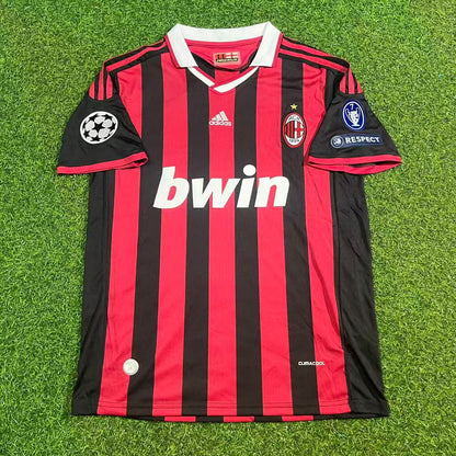 Paolo Maldini AC Milan 2008-2009 Final Season Home Retro Football Jersey