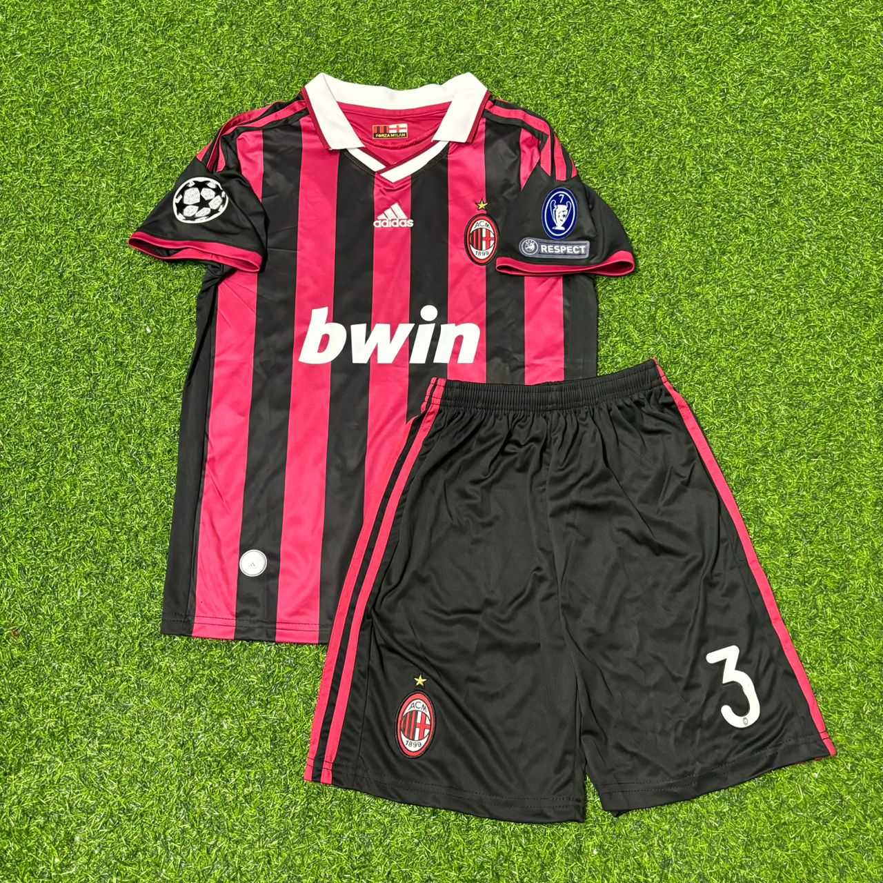 Paolo Maldini AC Milan 2008-2009 Final Season Kids Home Retro Football Jersey
