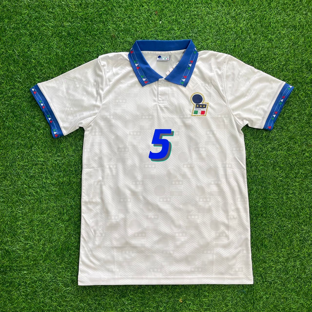 Paolo Maldini Italy 1994 World Cup Retro Jersey Maillot Trikot Maglia Soccer Shirt