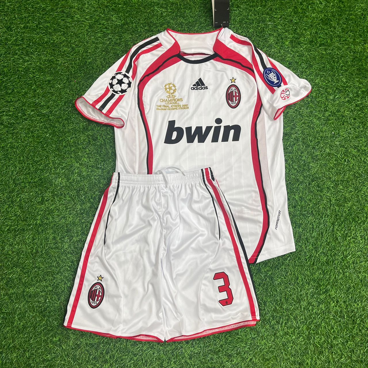 Paolo Maldini Milan 2007 Final Kids Retro Football Jersey