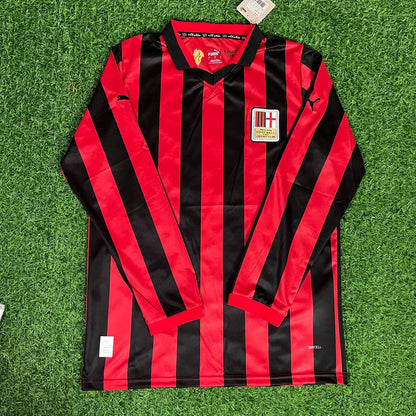 Paolo Maldini 3 - Milan Commemorative Red Black Kit Jersey Trikot Maillot Soccer Shirt