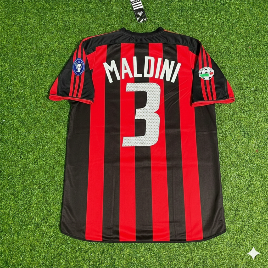 Paolo Maldini Milan 2003/2004 Home Retro Football Jersey
