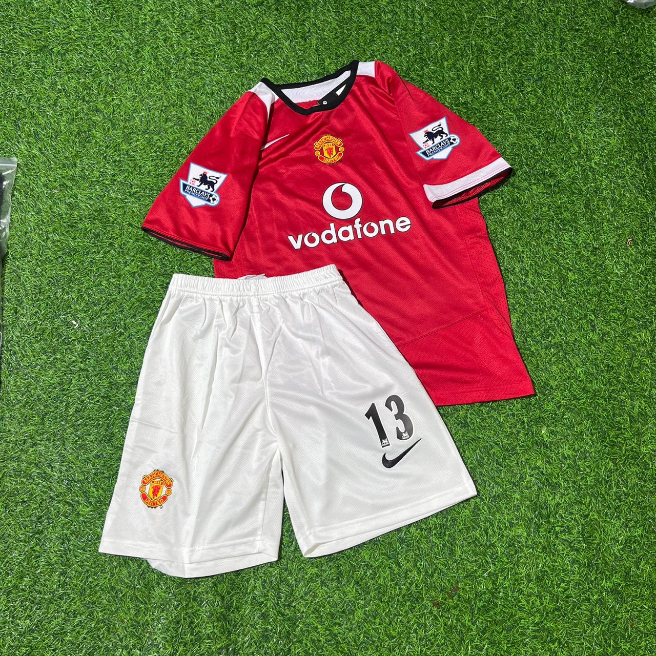 Park Ji-Sung Manchester United 2005/06 Retro KIDS Football Jersey Maillot Maglia Soccer Shirt