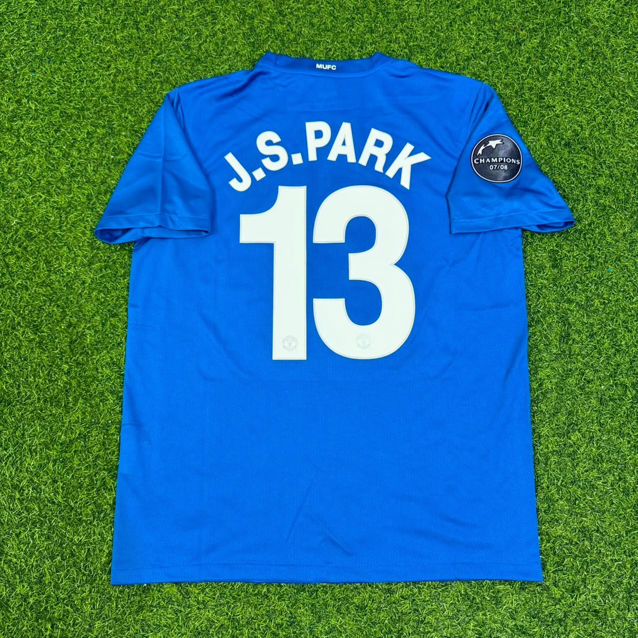 Park Ji-sung Manchester United 2008 Champions League Retro Soccer Jersey Trikot Maillot