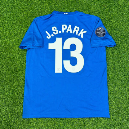 Park Ji-sung Manchester United 2008 Champions League Retro Soccer Jersey Trikot Maillot