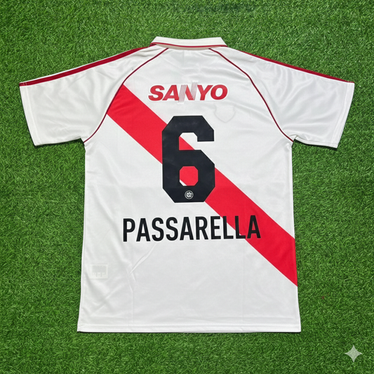 Daniel Passarella River Plate Retro Home Football Jersey
