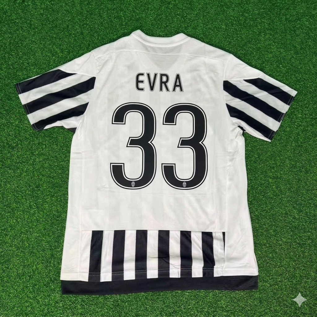 Patrice Evra 33-Juventus 2015-2016 Retro Home Football Jersey Trikot