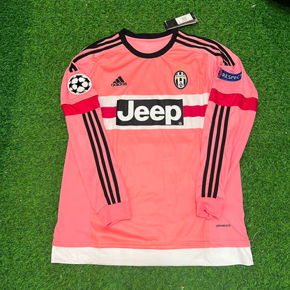 Patrice Evra Juventus Pink Retro 2015-2016 Pink Jersey Trikot