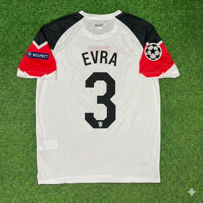 Patrice Evra #3 Manchester United 2011 Champions League Final White Football Jersey