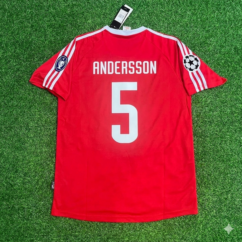 Patrik Andersson 5- FC Bayern Munich 2000-2001 Retro Jersey | Kit | Trikot Soccer Shirt
