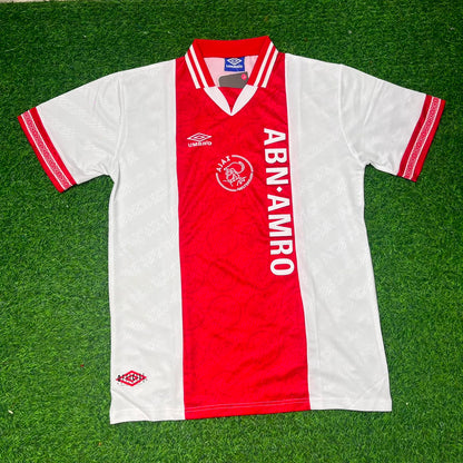 Patrick Kluivert Ajax Retro Golden Printing Jersey Trikot Soccer Shirt