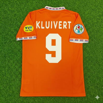 Patrick Kluivert Netherlands EURO 1996 Home Retro Football Jersey