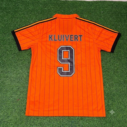 Patrick Kluivert Netherlands Retro Home Football Jersey Trikot Maillot