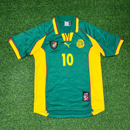 Patrick Mboma Cameroon Retro Football Jersey